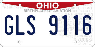 OH license plate GLS9116