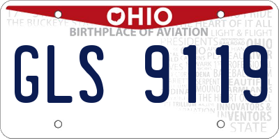 OH license plate GLS9119