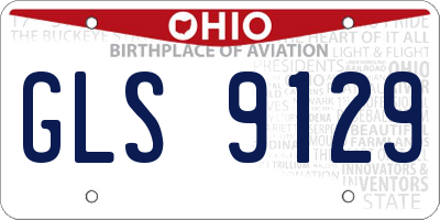 OH license plate GLS9129