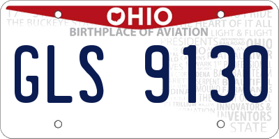 OH license plate GLS9130