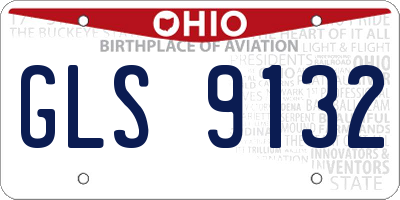 OH license plate GLS9132