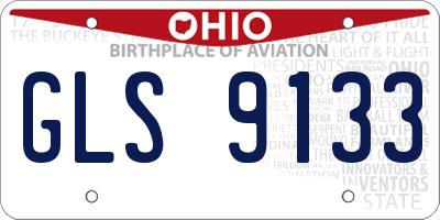 OH license plate GLS9133