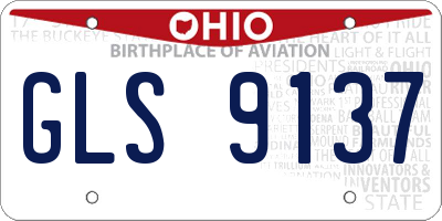 OH license plate GLS9137