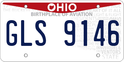 OH license plate GLS9146