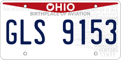 OH license plate GLS9153