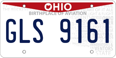 OH license plate GLS9161
