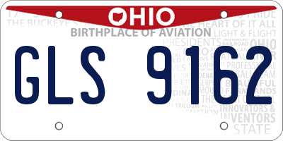 OH license plate GLS9162