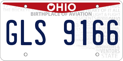 OH license plate GLS9166