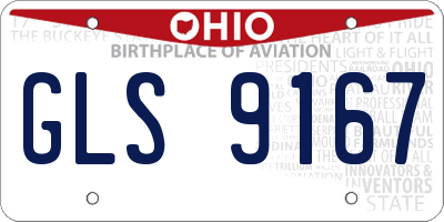 OH license plate GLS9167