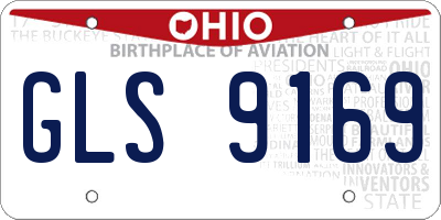 OH license plate GLS9169