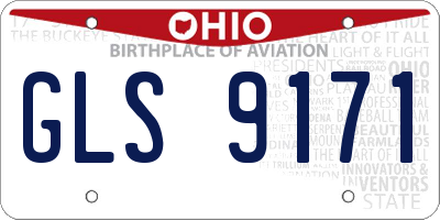 OH license plate GLS9171