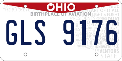 OH license plate GLS9176
