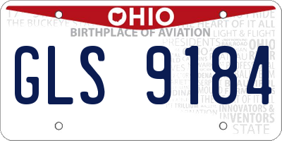 OH license plate GLS9184