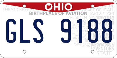 OH license plate GLS9188