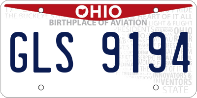 OH license plate GLS9194