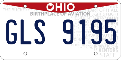 OH license plate GLS9195
