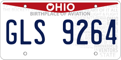 OH license plate GLS9264