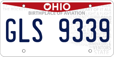OH license plate GLS9339