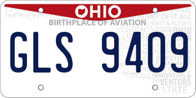 OH license plate GLS9409