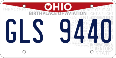 OH license plate GLS9440