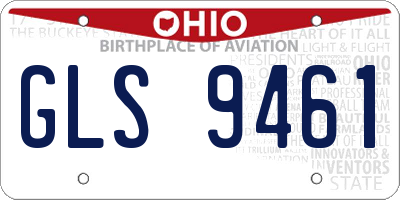 OH license plate GLS9461