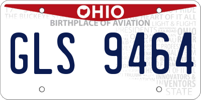 OH license plate GLS9464