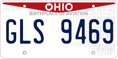 OH license plate GLS9469