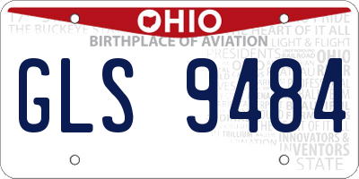 OH license plate GLS9484