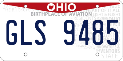 OH license plate GLS9485