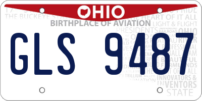 OH license plate GLS9487
