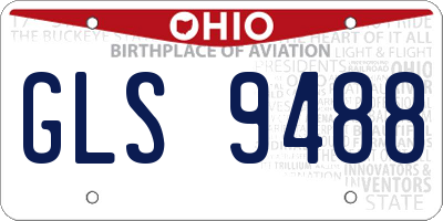 OH license plate GLS9488