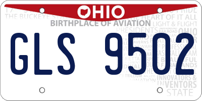 OH license plate GLS9502