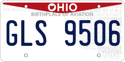 OH license plate GLS9506