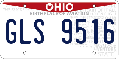 OH license plate GLS9516