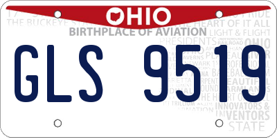 OH license plate GLS9519