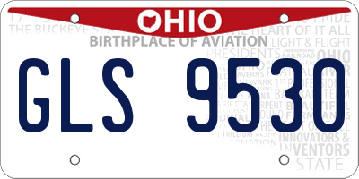 OH license plate GLS9530