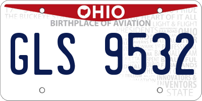 OH license plate GLS9532