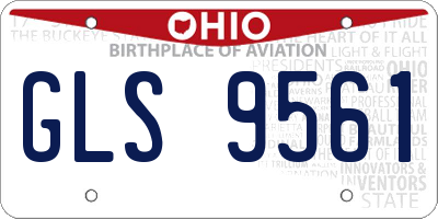 OH license plate GLS9561
