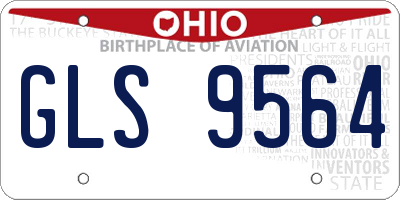 OH license plate GLS9564