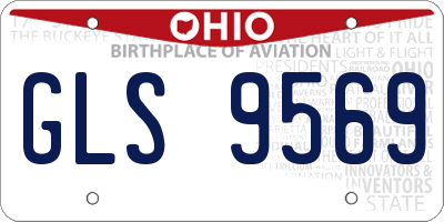 OH license plate GLS9569
