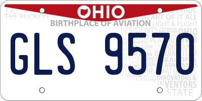 OH license plate GLS9570