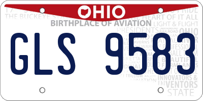 OH license plate GLS9583
