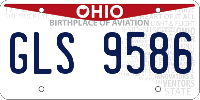 OH license plate GLS9586