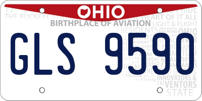 OH license plate GLS9590