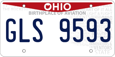 OH license plate GLS9593