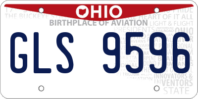 OH license plate GLS9596
