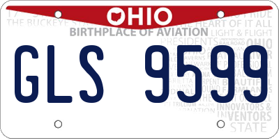 OH license plate GLS9599
