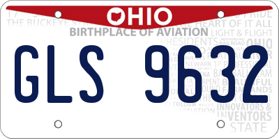 OH license plate GLS9632