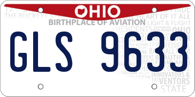 OH license plate GLS9633