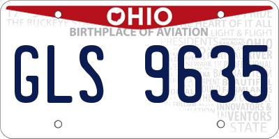 OH license plate GLS9635